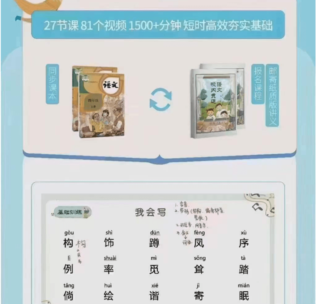 图片[5]-【001394】【小学语文】拾伍课堂：语文校内速学四年级上下册（人教版）-学爸优选