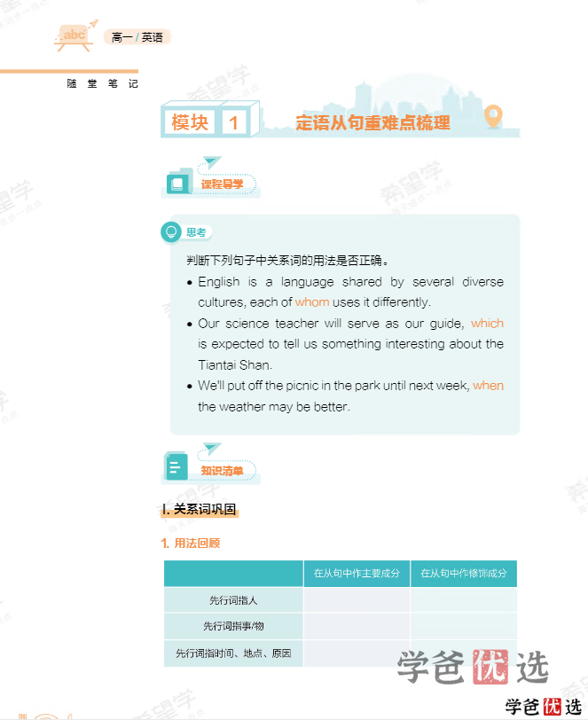 图片[2]-【001296】【高中英语】学而思：高一英语全国版S班（22暑秋23寒春）顾斐-学爸优选