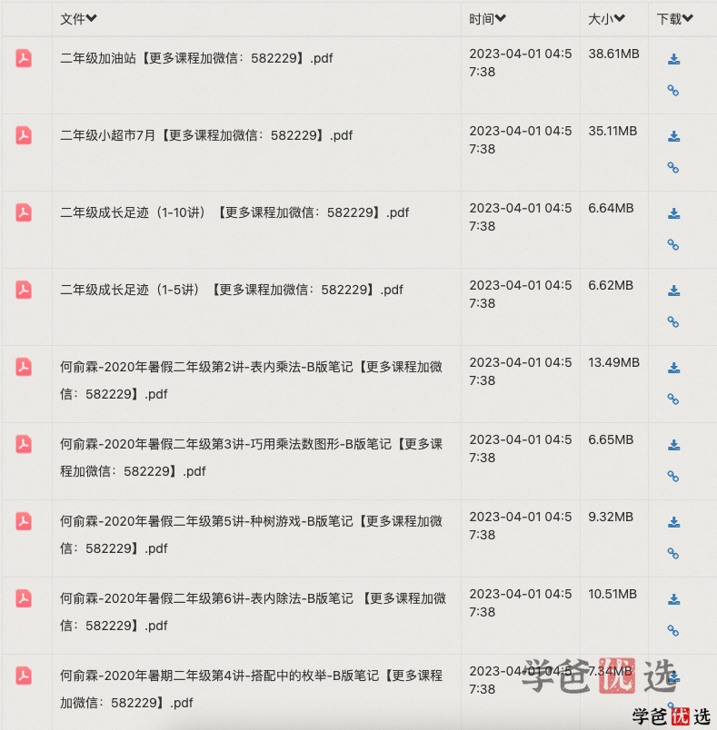 图片[4]-【000991】【小学数学】学而思培优：二年级数学（勤思在线-何俞霖）-学爸优选