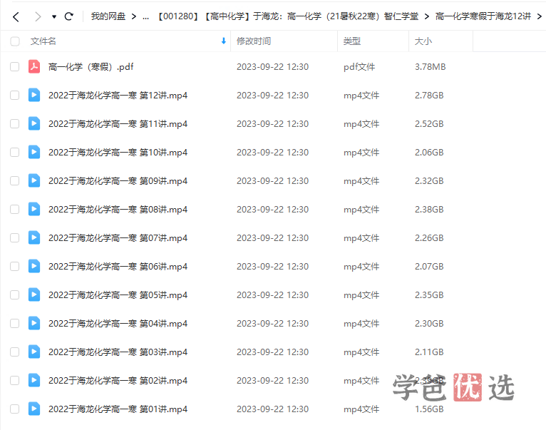 图片[6]-【001280】【高中化学】于海龙：高一化学（21暑秋22寒）智仁学堂-学爸优选