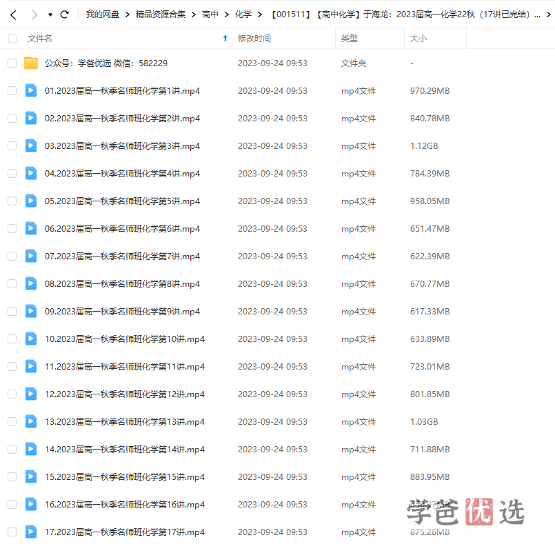 图片[2]-【001511】【高中化学】于海龙：高一化学22秋（17讲已完结）职卓名师课堂-学爸优选