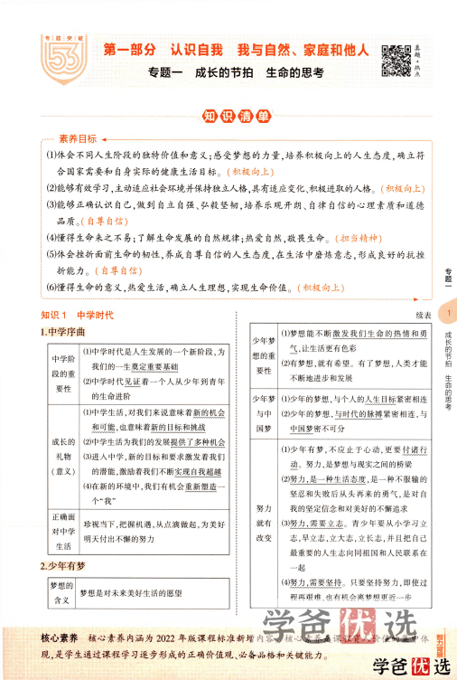 图片[4]-【001263】【初中道法】【资料】53系列：中考道法《五年中考三年模拟》2023版-学爸优选