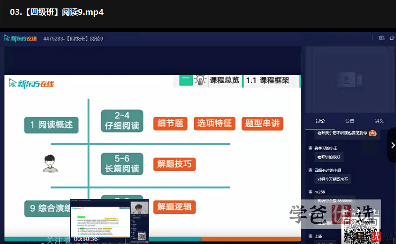 图片[4]-【001275】【大学英语】英语四级VIP全程（多个机构课程打包）-学爸优选