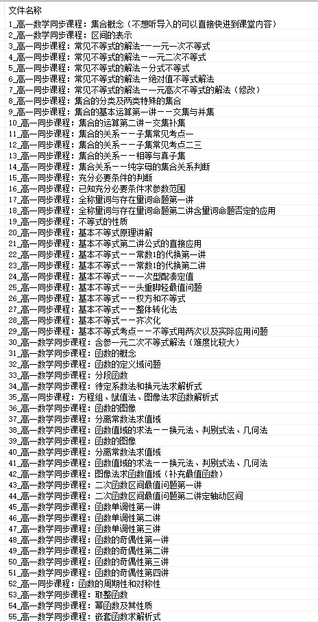 图片[2]-【001431】【高中数学】木东数学：高一全年同步课程（更新）-学爸优选