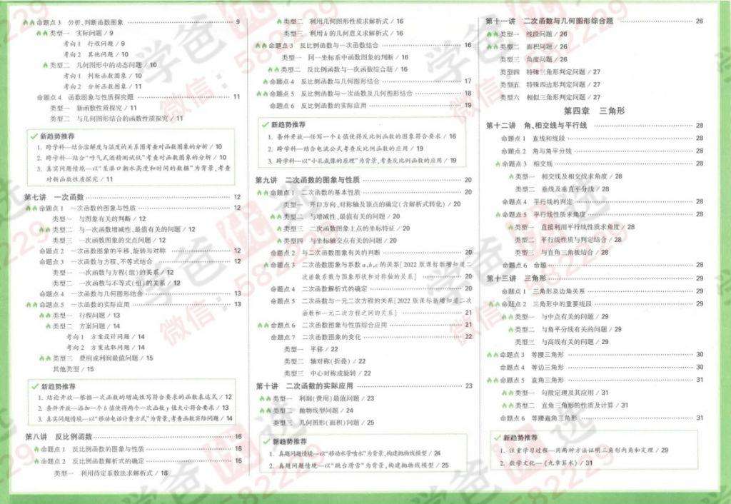 图片[4]-【000816】【初中数学】【资料】万唯中考系列：中考精选1000题数学真题分类-学爸优选