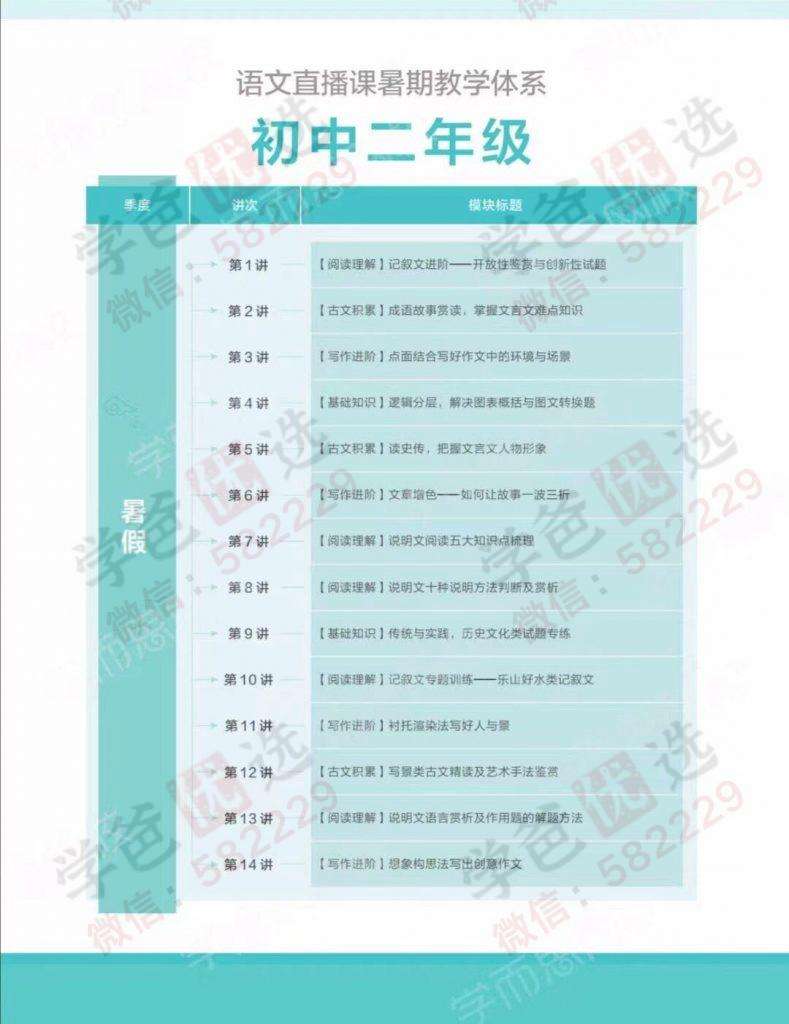 图片[3]-【001063】【初中语文】学而思：初二语文阅读写作班（石雪峰）-学爸优选