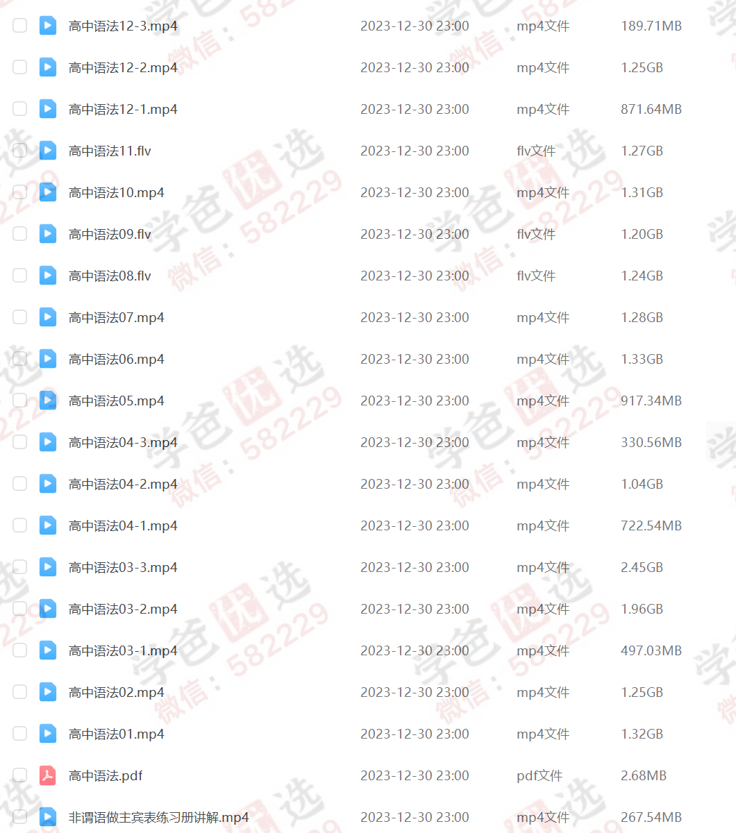 图片[3]-【000599】【高中英语】花儿英语：高中语法班-学爸优选