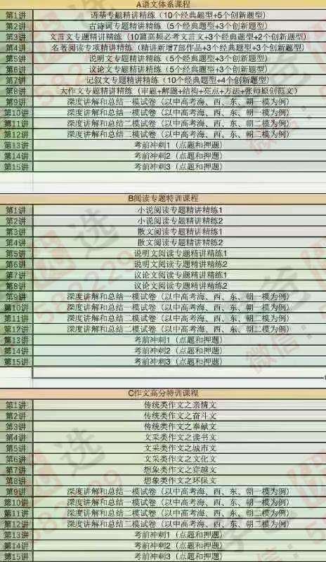 图片[2]-【000155】【初中语文】北京中考语文冲刺（体系课+阅读+作文）新东方张荞麟-学爸优选