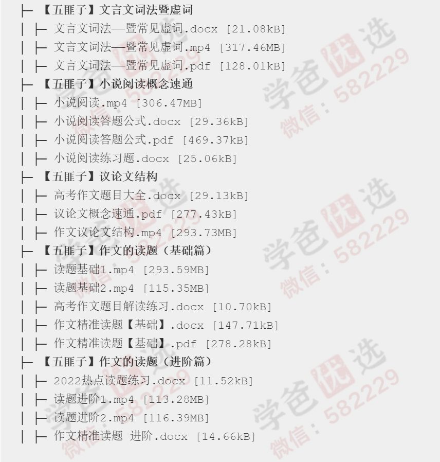 图片[5]-【002341】【高中语文】中文系五匪子：作文与阅读专题课（高考冲分）-学爸优选