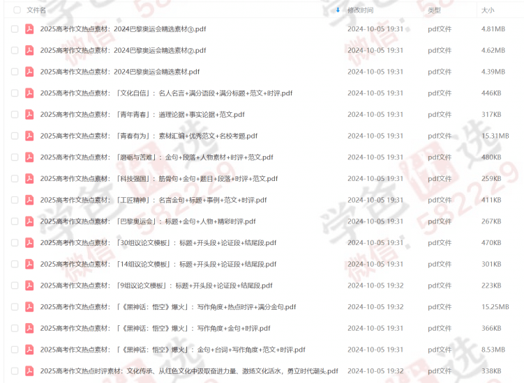 图片[3]-【002389】【高中语文】【资料】高中作文素材资料合集（2024-2025）-学爸优选