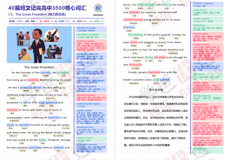 图片[4]-【002397】【高中英语】【资料】40篇短文记完高中3500核心词汇（音频+单词批注班精美排版讲义）-学爸优选